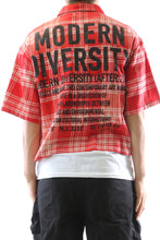 Load image into Gallery viewer, New Liade Washed Flannel Crop Top Button Down Shirt