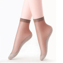 Load image into Gallery viewer, 5/10 Pairs New Summer Velvet Silk Women Socks Pack Cotton Bottom Soft Fashion Ultrathin Breathable Transparent Socks Set