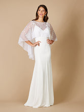 Load image into Gallery viewer, Lara Gertie Asymmetrical Tulle Beaded Capelet