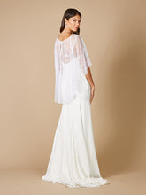 Load image into Gallery viewer, Lara Gertie Asymmetrical Tulle Beaded Capelet