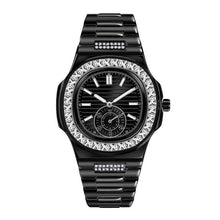 Load image into Gallery viewer, Men's Diamond Watches Fashion Alloy Band Gift Timepieces