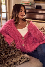 Load image into Gallery viewer, SO ME Soft Touch Hairy Loose Fit Cozy Sweater Cardigan
