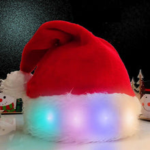 Load image into Gallery viewer, Mandotos Christmas Hat LED Light Plush Luminous Santa Hat For Children And Adults