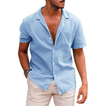 Load image into Gallery viewer, Men's Casual Beach Shirt - Short Sleeve Button Down for Effortless Summer Style