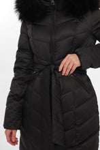Load image into Gallery viewer, Genuine Fur Trim Down Coat
