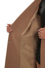 Load image into Gallery viewer, Aria Cashmere Blend Coat in Camel