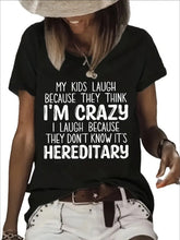 Load image into Gallery viewer, Women’s Vibrant Letter‑Print Crew‑Neck Tee