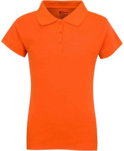 Load image into Gallery viewer, Girls Short Sleeve Pique Polo Shirt