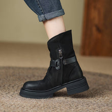 Load image into Gallery viewer, Women’s Brown Retro British-Style Ankle Boots | Autumn Winter Boots