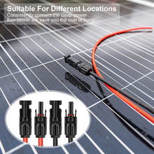 Load image into Gallery viewer, Geosiry 10AWG Solar Extension Cable – 30ft (1 Red + 1 Black)