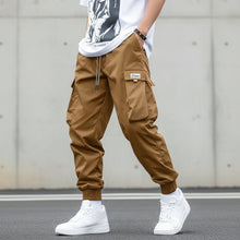 Load image into Gallery viewer, Men’s Multi‑Pocket Drawstring Cargo Pants