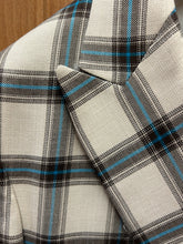 Load image into Gallery viewer, Moda Color 100% Wool Turkish Cream/Brown/Turquoise Double Breasted Slim Fit Suit with gold buttons