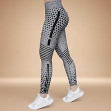 Load image into Gallery viewer, High-Elastic Printed Yoga Leggings – High Waist Tummy Control Fitness Pants