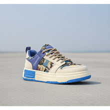 Load image into Gallery viewer, Bear Patch Low-Cut Harajuku Sneakers – Color Block Thick Sole