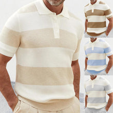 Load image into Gallery viewer, Mens Clothing Summer Fashion Lapel Sweater Short Sleeve Men Clothing Men Wears