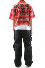 Load image into Gallery viewer, New Liade Washed Flannel Crop Top Button Down Shirt