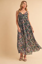 Load image into Gallery viewer, Printed V-Neck Frill Tiered Cami Comfortable Dress For Women – Playful, Feminine & Fun for Summer Days
