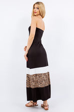 Load image into Gallery viewer, Women Full Size Leopard Print Color Maxi Dress Plus Size Trendy & Modern Long Dress