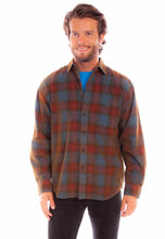 Load image into Gallery viewer, Scully Point Collar (5341) - Men's Plaid Corduroy Shirt