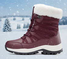 Load image into Gallery viewer, Women’s Winter Fleece-Lined Thicker Non-Slip Cotton-Padded Outdoor Mid-Boots