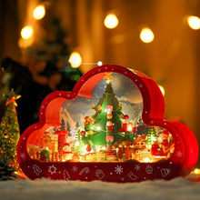 Load image into Gallery viewer, Mandotos Christmas Cloud Night Lamp With LED Lights Mirror Frame Assembled Building Blocks