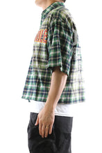 Load image into Gallery viewer, New RAZE Washed Flannel Crop Top Button Down Shirt