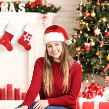 Load image into Gallery viewer, Mandotos Christmas Hat LED Light Plush Luminous Santa Hat For Children And Adults