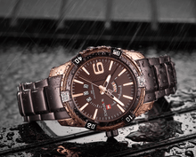 Load image into Gallery viewer, Men's Luxury Stainless steal Waterproof Watch With Day And Date Display Unique Design Perfect Gift In Modern Metal Men Wrist Watch Design