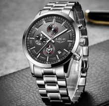 Load image into Gallery viewer, Men's Waterproof Watch With Chronometers And Date Display Unique Design Perfect Gift