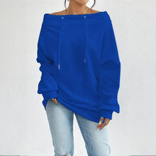 Load image into Gallery viewer, Plus Size Off Shoulder Pullover