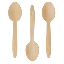 Load image into Gallery viewer, Compostable Birch Wood Spoons – 6.3" Length, 1000 Count