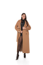 Load image into Gallery viewer, Madeline Cashmere Wool Blend Overcoat in Camel