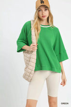 Load image into Gallery viewer, Umgee Ribbed Knit Top with Contrast Trim