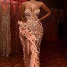 Load image into Gallery viewer, Sexy sequined tube top dress