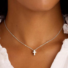 Load image into Gallery viewer, Elegant 14K Gold Plated Cross Necklace — Durable, Hypoallergenic & Timeless