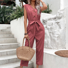 Load image into Gallery viewer, Women's High-Waist Cropped Strap Jumpsuit – 7 Colors S–XL