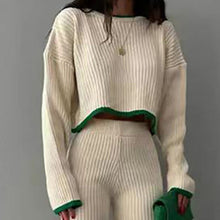 Load image into Gallery viewer, Women’s Casual Color-Block Two-Piece Set