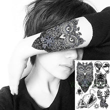 Load image into Gallery viewer, 57 Sheets Temporary Tattoo Stickers Set Waterproof Temporary Tattoo Waist Arm Modern Stylish Big Black Tattoos For Womens Mens