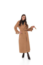 Load image into Gallery viewer, Madeline Cashmere Wool Blend Overcoat in Camel