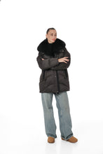 Load image into Gallery viewer, Genuine Silver Fox Fur Down Fill Parka