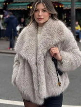 Load image into Gallery viewer, Girls and Women's Plush Lapel Winter Coat - # GIAA22310002