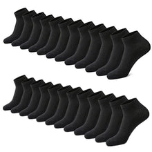 Load image into Gallery viewer, 3-12 Pairs Mens Plain Solid Cotton Sports Ankle Athletic Socks Low Cut Size 9-13
