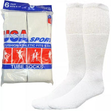 Load image into Gallery viewer, Wholesale Bulk Lot Men Tube Socks Over the Calf Big & Tall Size 9-15 10-15 13-16