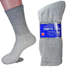 Load image into Gallery viewer, Wholesale Bulk Mens Diabetic Crew Socks Health Circulatory Size 9-11,10-13,13-15