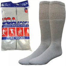 Load image into Gallery viewer, Wholesale Bulk Lot Men Tube Socks Over the Calf Big & Tall Size 9-15 10-15 13-16