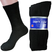 Load image into Gallery viewer, Wholesale Bulk Mens Diabetic Crew Socks Health Circulatory Size 9-11,10-13,13-15