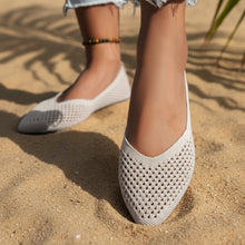 Load image into Gallery viewer, Women's Pointed Toe Flyknit Slip-On Loafers – Flat Casual Shoes