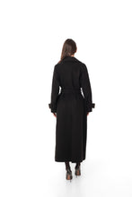 Load image into Gallery viewer, Madeline Cashmere Wool Blend Overcoat in Black