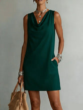 Load image into Gallery viewer, Women's Off-Shoulder Sleeveless Dress – Casual Pullover Midi Dress