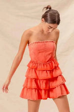 Load image into Gallery viewer, Strapless Ruffle Layered : Cheer Up Dress